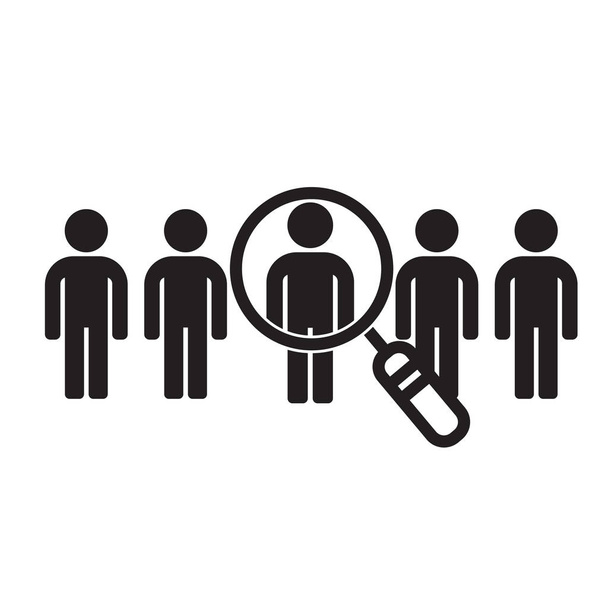Icono encontrar talento. Búsqueda de candidatos para empleados y trabajo
 - Vector, imagen