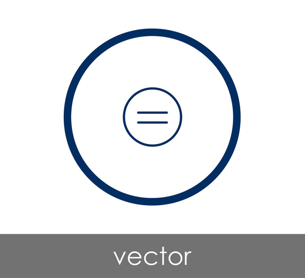 equal mark icon  - Vector, Imagen