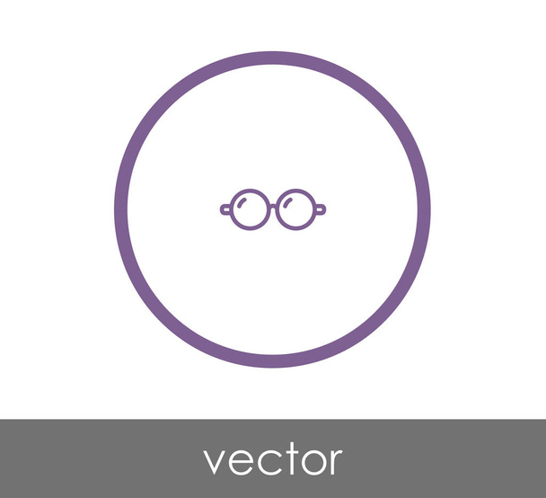 eyeglasses flat icon - Vetor, Imagem
