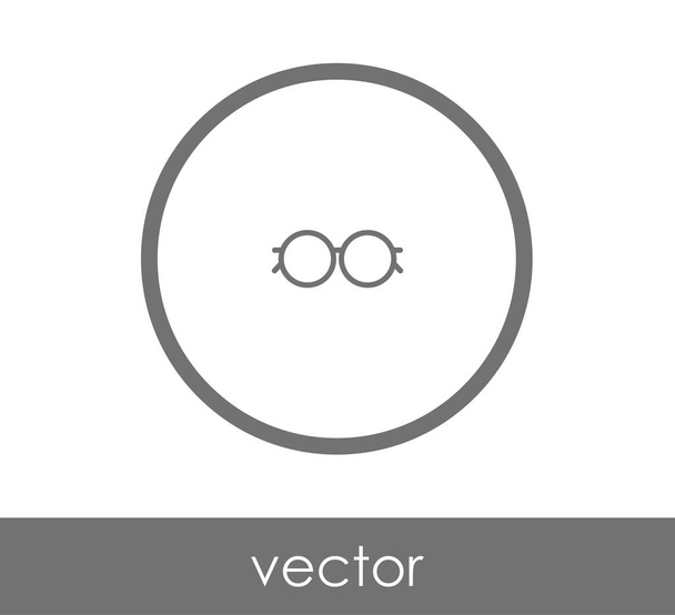 eyeglasses flat icon - Vektor, obrázek