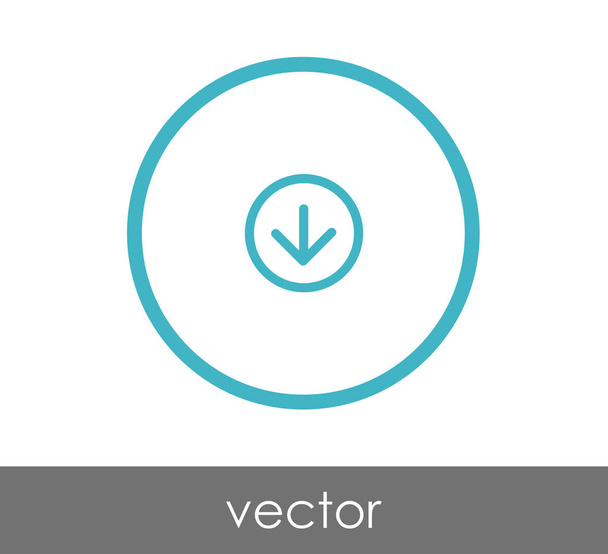 Download arrow icon - Vector, afbeelding