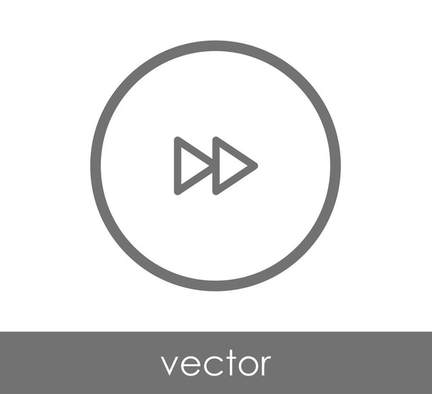 fast forward icon - Вектор,изображение