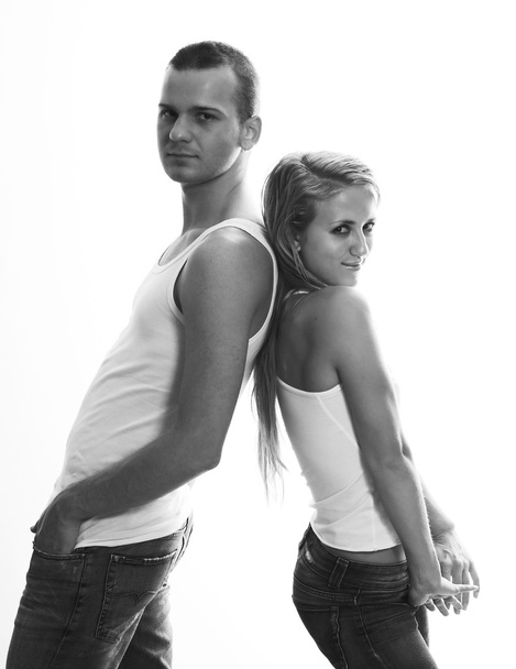 Sporty couple - Zdjęcie, obraz