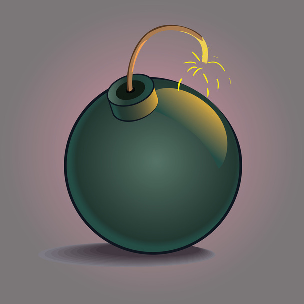 okrągłe bomba - Wektor, obraz