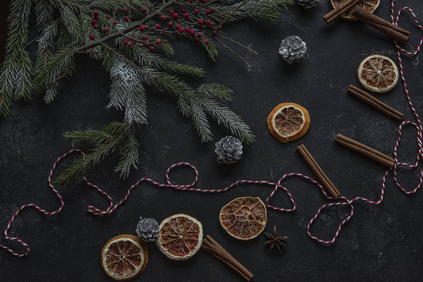 Christmas ornaments and details  preparation for the holiday. - Φωτογραφία, εικόνα