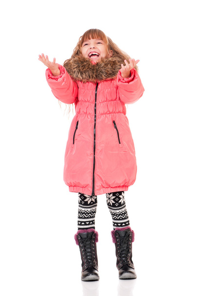 Little girl in winter clothing - Foto, Imagem