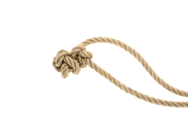 nautisches Seil mit Knoten  - Foto, Bild