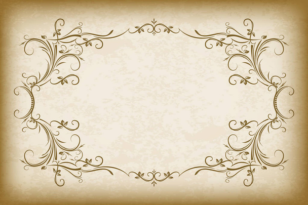 Old frame with the blacked out edges  - Vector, imagen