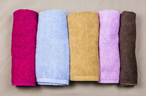 Conjunto de toalhas coloridas
. - Foto, Imagem