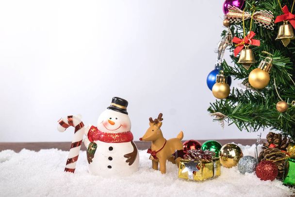 Christmas decoration Holiday or new year with Santa Claus and sn - Foto, Imagem