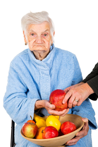 Senior woman diet - Foto, Imagem