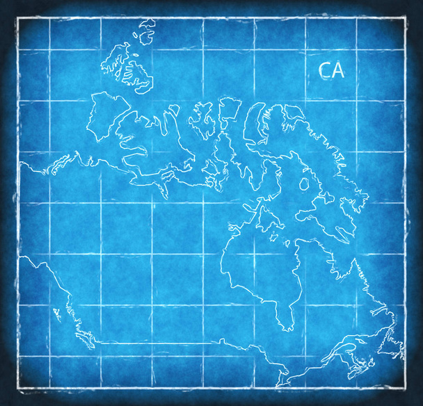 Canadá mapa azul imprimir ilustraciones silueta
 - Foto, imagen