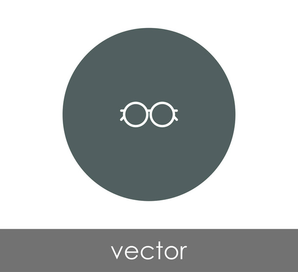 eyeglasses circle icon - Vektor, Bild