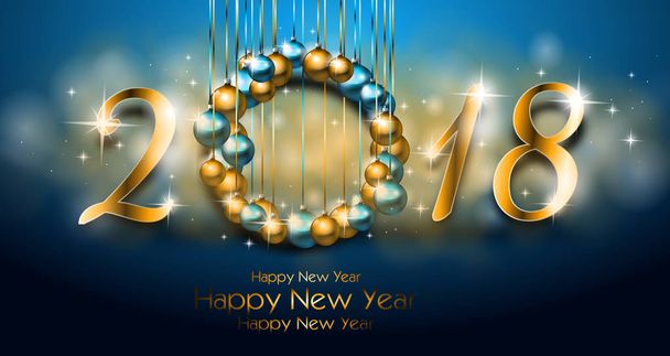 Feliz año nuevo tarjeta de felicitación - Foto, imagen
