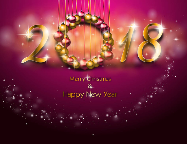 Szczęśliwego nowego roku kartka z życzeniami - Zdjęcie, obraz
