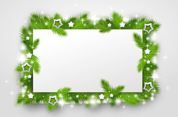 Christmas background with needles - Foto, Imagem