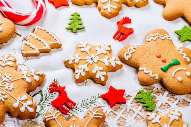 Christmas gingerbread cookies  - Fotó, kép