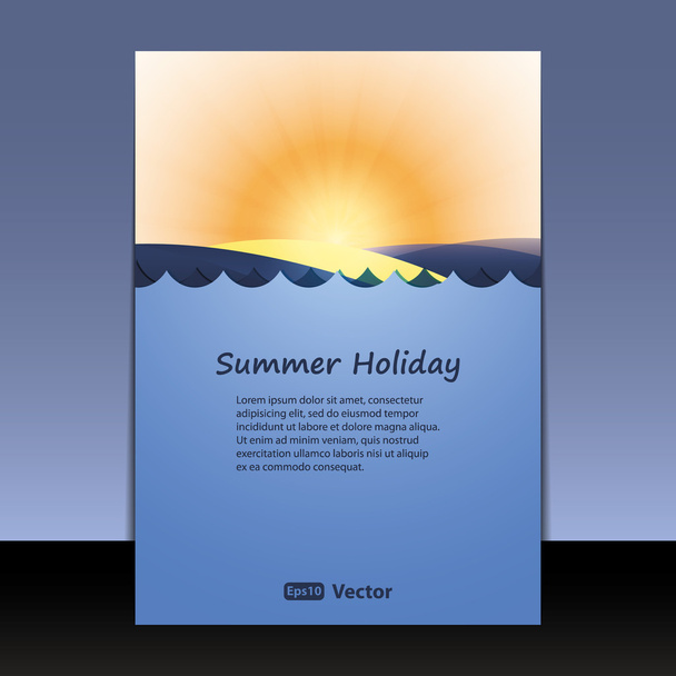 Flyer or Cover Design - Vector, Image