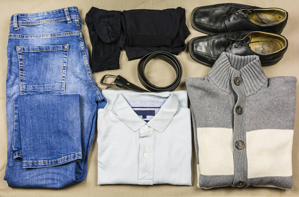 Set of clothes for a young man. - Foto, imagen