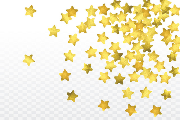 Star confetti isolated on transparent background.  - Vecteur, image