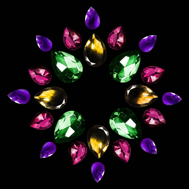 Colorful gems isolated - Foto, Imagen