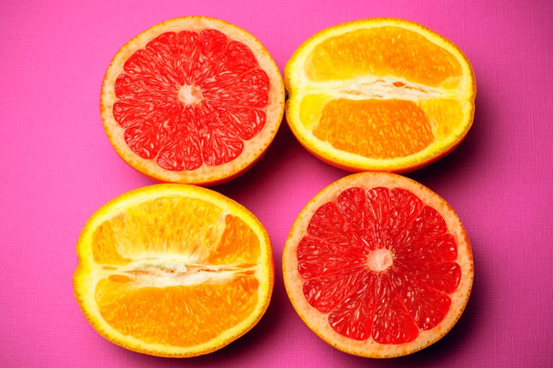 cítricos aislados pomelo naranja fruta fresca
 - Foto, Imagen