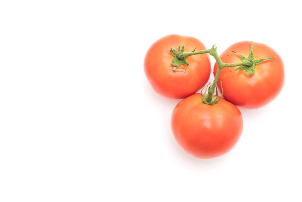 fresh tomatoes on white background - Фото, изображение