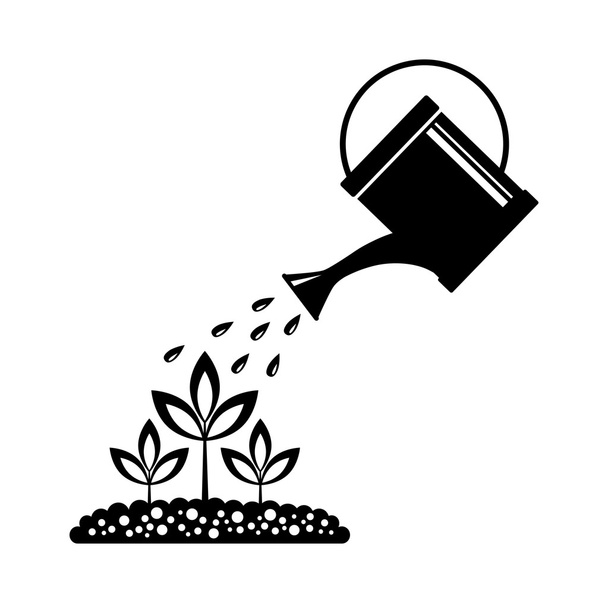 Watering can - Vector, Image