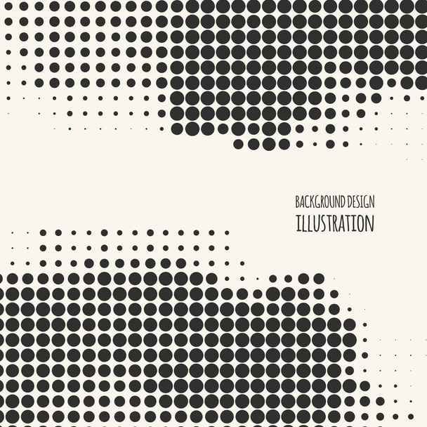 abstract grunge halftone dot texture - Vector, Image