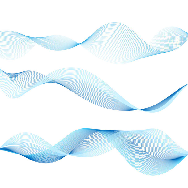 Graphic vector abstract light waves - Vector, Image