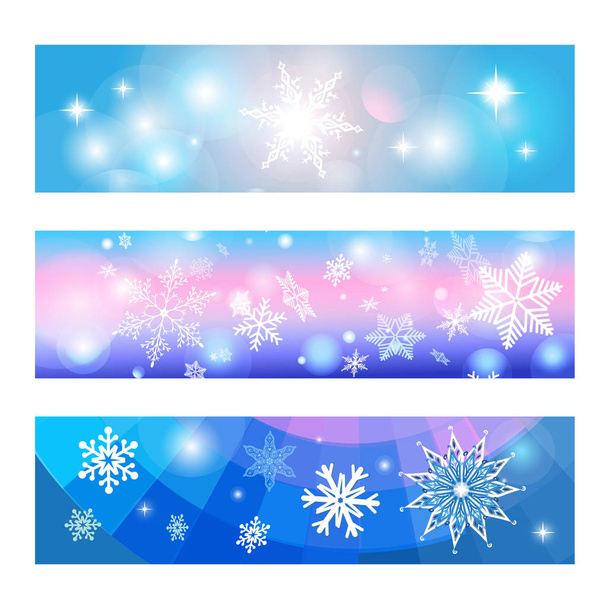 Set de Banners de Navidad
 - Vector, Imagen