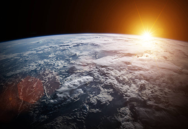 Planet Erde im Weltraum 3D-Rendering-Elemente dieses Bildes furnis - Foto, Bild