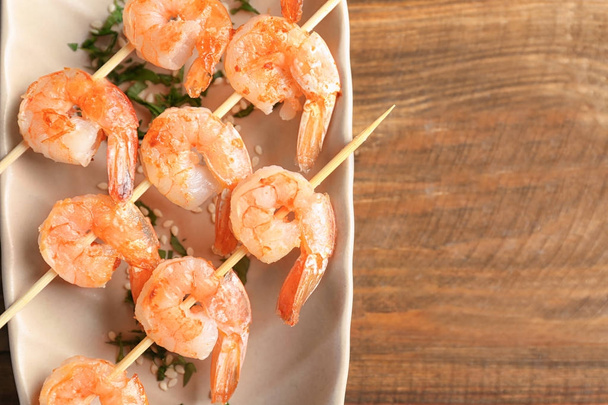 delicious grilled shrimps - Foto, afbeelding