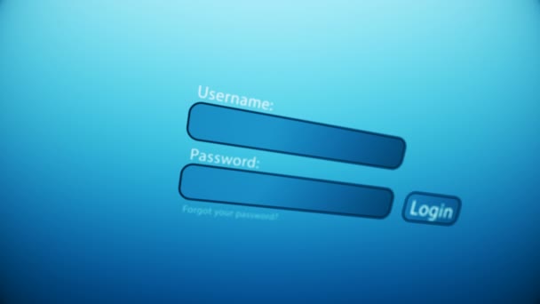Saisie d'un nom d'utilisateur et d'un mot de passe sur la page Web
 - Séquence, vidéo