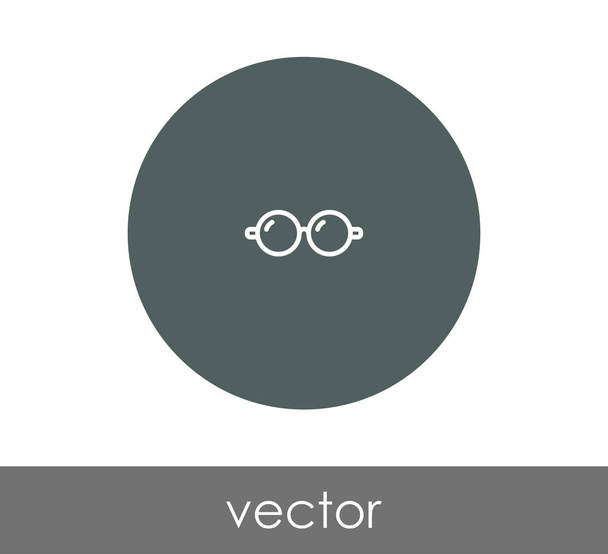 eyeglasses circle icon - Vetor, Imagem