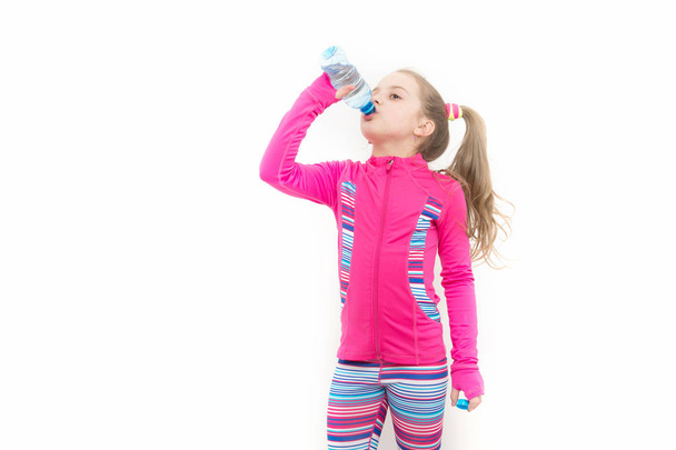 Girl drink water from bottle - Φωτογραφία, εικόνα