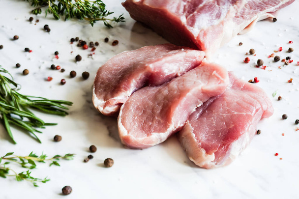Fresh pork meat - Fotoğraf, Görsel