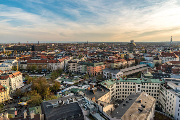 Cityscape of Munich with a view to the mountains - Фото, зображення