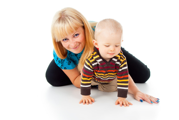 happy mother and little child playing - Photo, Image