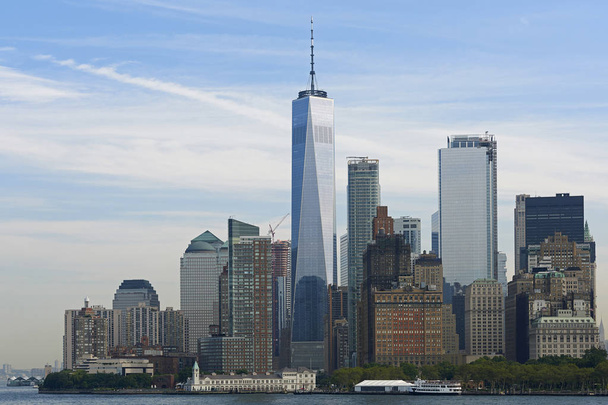 Manhattan skyscrapers, New York city - Fotoğraf, Görsel