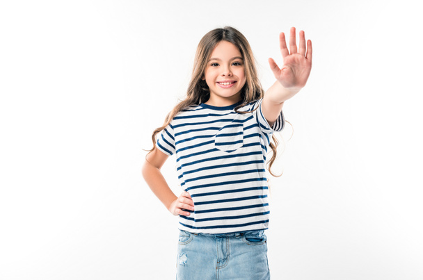 kid giving high five - Foto, Imagem