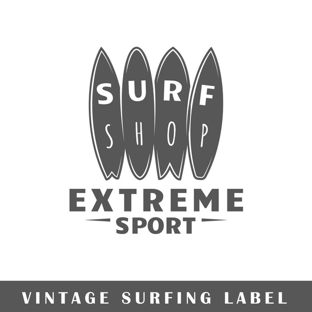 Surfen labelsjabloon - Vector, afbeelding