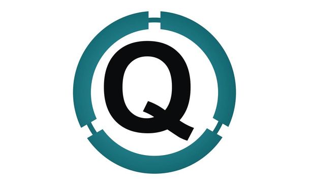 Ícone moderno Solução Carta Q
 - Vetor, Imagem