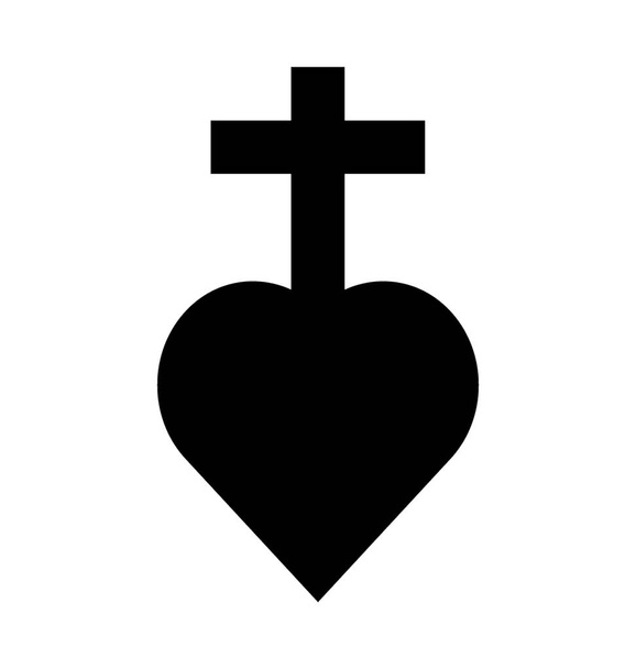  Jézus Love Vector Icon - Vektor, kép