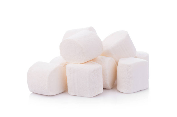 marshmallows on white background - Foto, Imagem