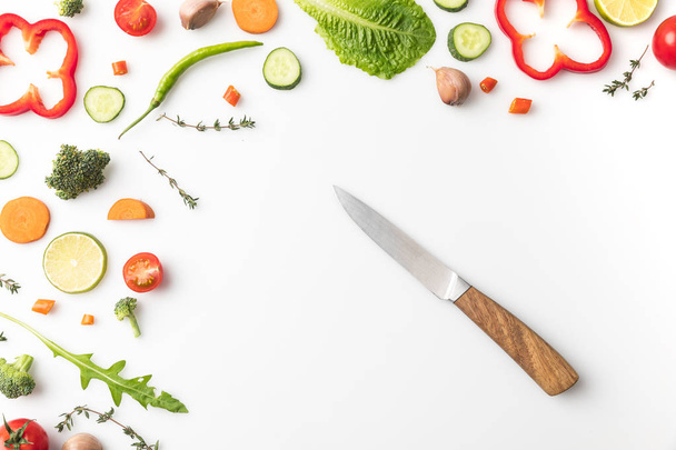 Nóż z warzywami - Zdjęcie, obraz