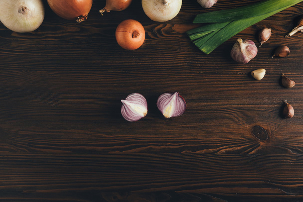onion and garlic - Foto, immagini