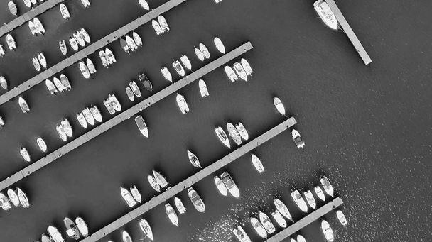 Ovdocked boats in the port - Photo, Image