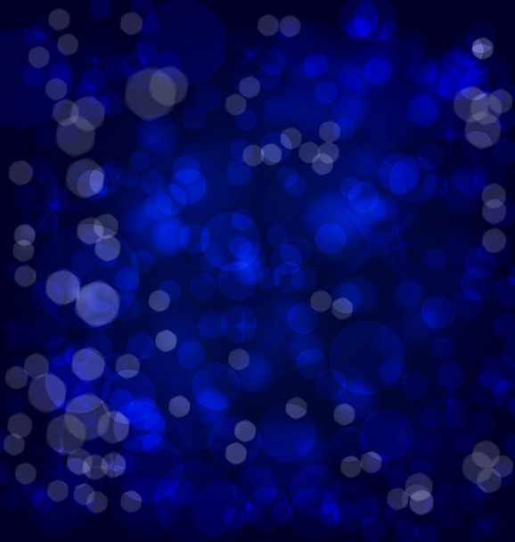 blauer Bokeh-Hintergrundvektor - Vektor, Bild