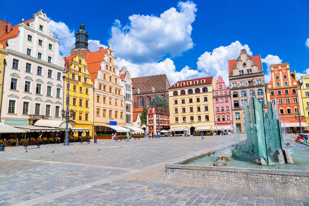 City center and Market Square in Wroclaw - Fotó, kép